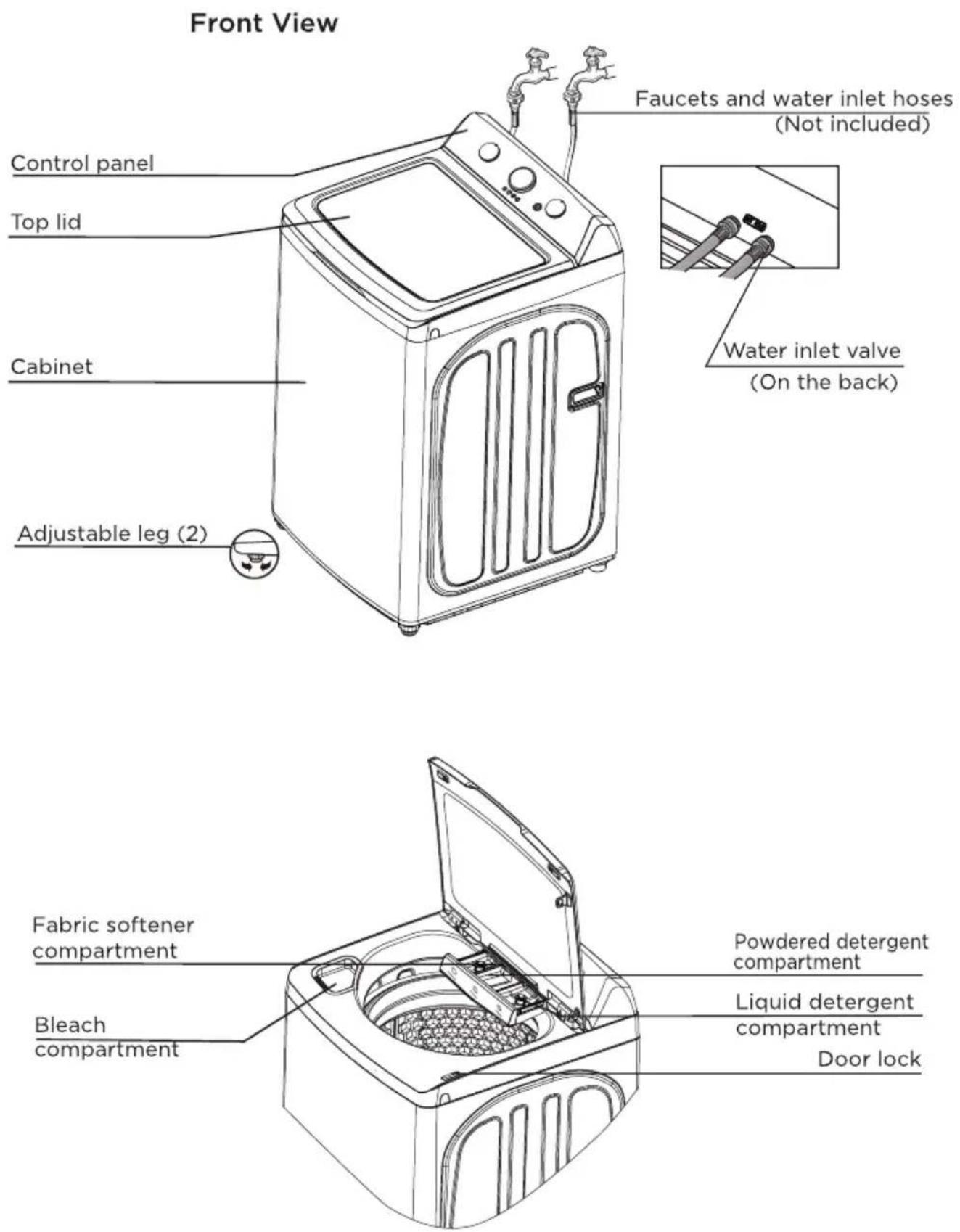 MIDEA MLTW45A2BWW - Main Components - 1