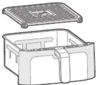 MIDEA MAD111D8CPKL - Cuisson dans la cavité supérieure (panier) - 1
