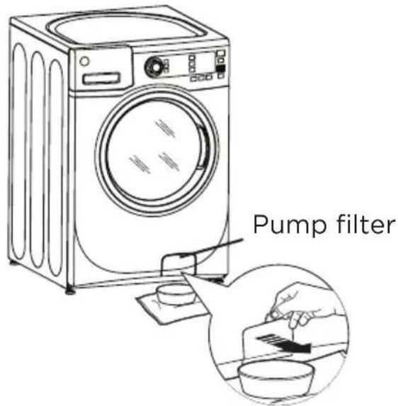 MIDEA MLHW52S7AWW - Cleaning the Pump Filter - 1