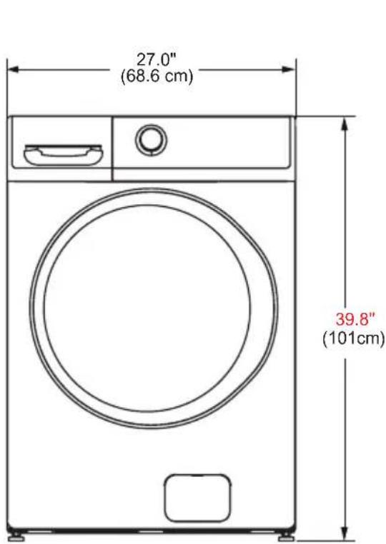 MIDEA MLHW52S7AWW - Rough-in Dimensions - 1