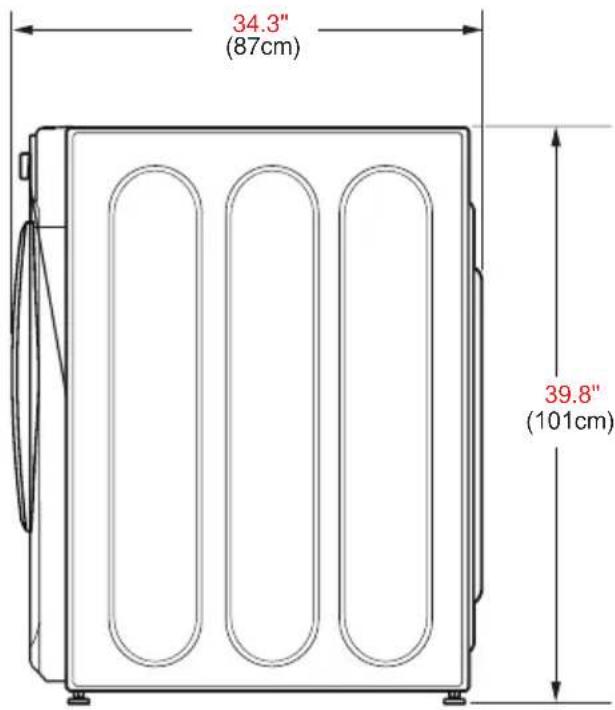 MIDEA MLHW52S7AWW - Rough-in Dimensions - 3