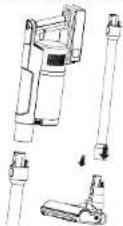 Concept VP6310 - ZUSAMMENBAU DES STAUBSAUGERS - 1
