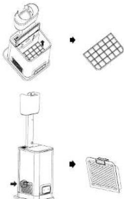 Concept VP6310 - DISASSEMBLING THE CHARGING STATION FILTERS - 1