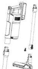 Concept VP6310 - ASSEMBLING THE VACUUM CLEANER - 1