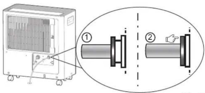 MIDEA MADA50R5AWT - To remove pump drain hose: - 1