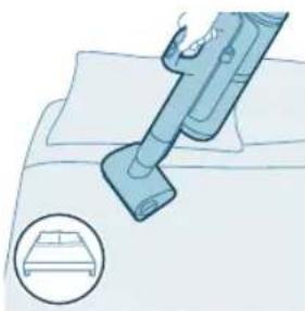 PHILIPS AquaTrio 7000 Series XW7263 - Verwenden der Mini-Turbo-Saugbürste - 2