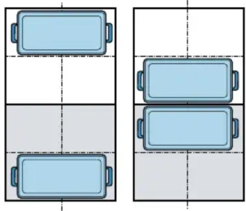 SIEMENS HZ9FF040 - Ως δύο χωριστές ζώνες μαγειρέματος - 1