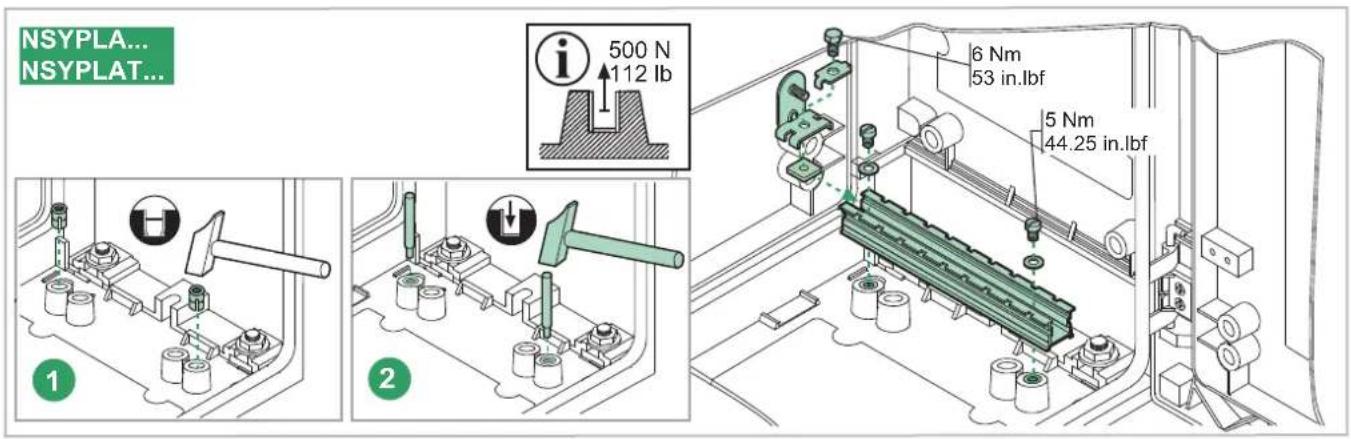 NSYPLA... NSYPLAT... 500 N 112 lb 6 Nm 53 in.lbf 5 Nm 44.25 in.lbf