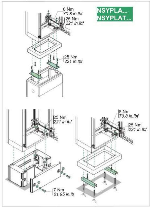 8 Nm 70.8 in.lbf 25 Nm 221 in.lbf 25 Nm 221 in.lbf 25 Nm 221 in.lbf 8 Nm 70.8 in.lbf 25 Nm 221 in.lbf 7 Nm 61.95 in.lb NSYPLA... NSYPLAT...