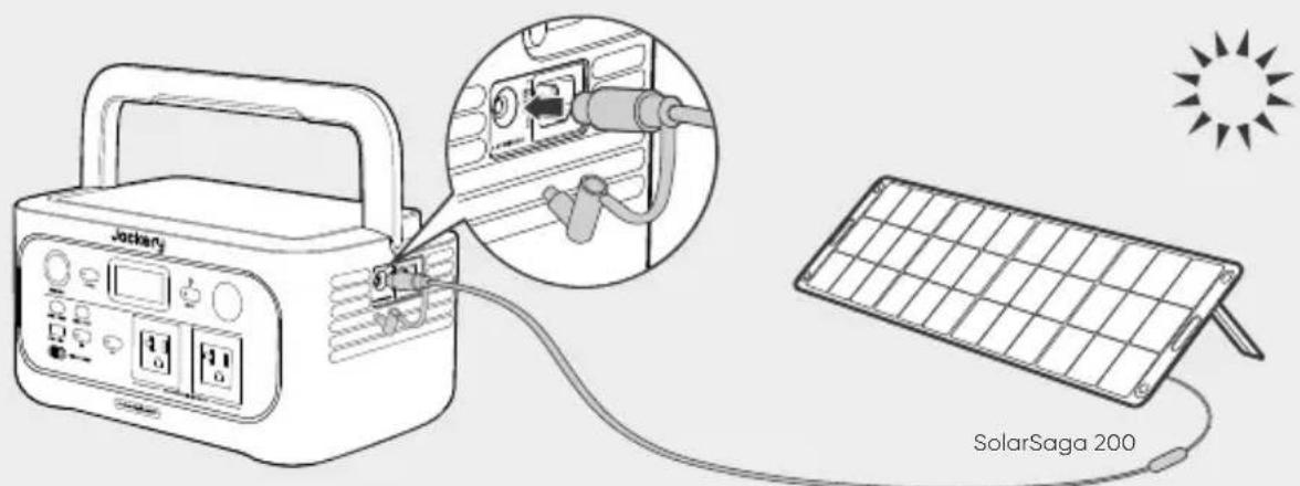 Jackery Explorer 600 v2 - CHARGEMENT AVEC DES PANNEAUX SOLAIRES - 1