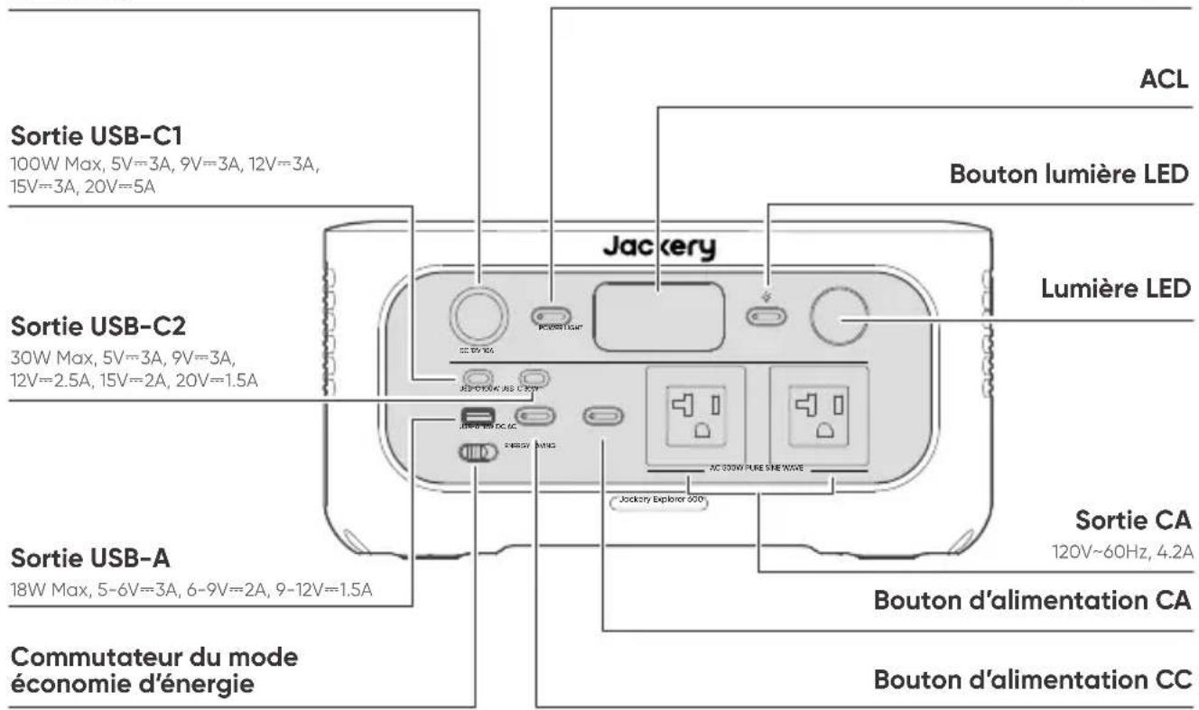 Jackery Explorer 600 v2 - VUE DE FACE - 1