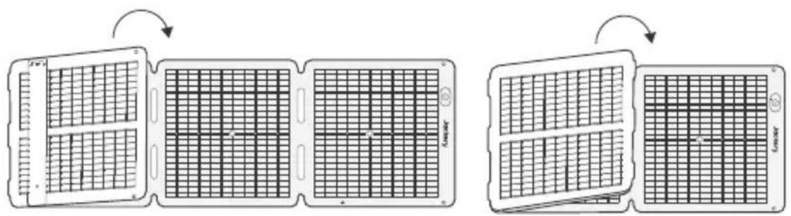 Jackery SolarSaga 100 Air - PLEGADO DEL PANEL SOLAR - 2