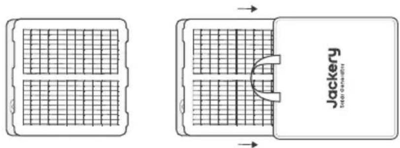 Jackery SolarSaga 100 Air - PLEGADO DEL PANEL SOLAR - 3