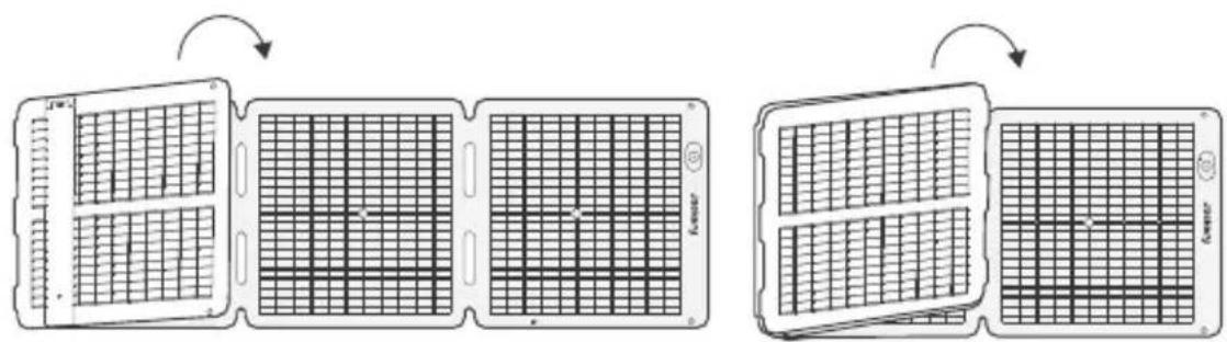 Jackery SolarSaga 100 Air - ● FOLDING THE SOLAR PANEL - 2