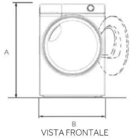 CANDY GD 8N3B-S - Dimensioni del prodotto - 1
