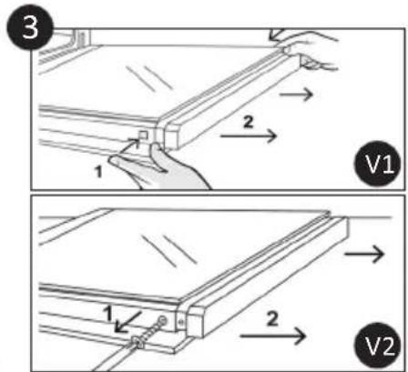 CANDY F CP605XL/ECH64C - Removal and Cleaning of the Glass Door (depends on model) - 3