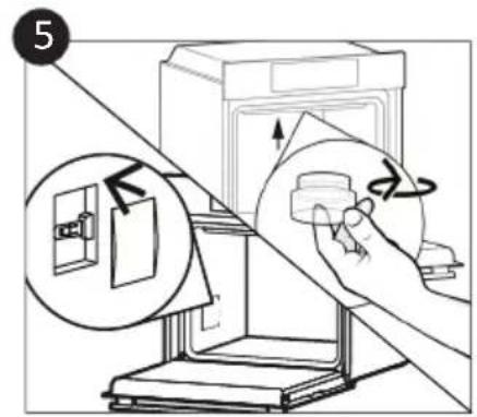 CANDY F CP605XL/ECH64C - Changing the Bulb (depends on model) - 5