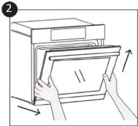 CANDY F CP605XL/ECH64C - Removal and Cleaning of the Glass Door (depends on model) - 2