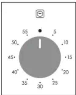 CANDY F CP605XL/ECH64C - Utilizzo del timer dei minuti Utilizzo del timer di fine cottura - 1