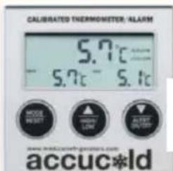 Accucold VLT650ADA - TRACEABLE THERMOMETER / ALARM - 1