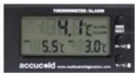 Accucold FF7LWPLUS2ADA - Thermometer/Alarm (MED Models) - 1