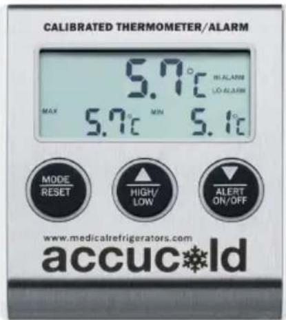 Accucold VT65MLBI7PLUS2ADA - Thermomètre / alarme (modèles MED): - 2