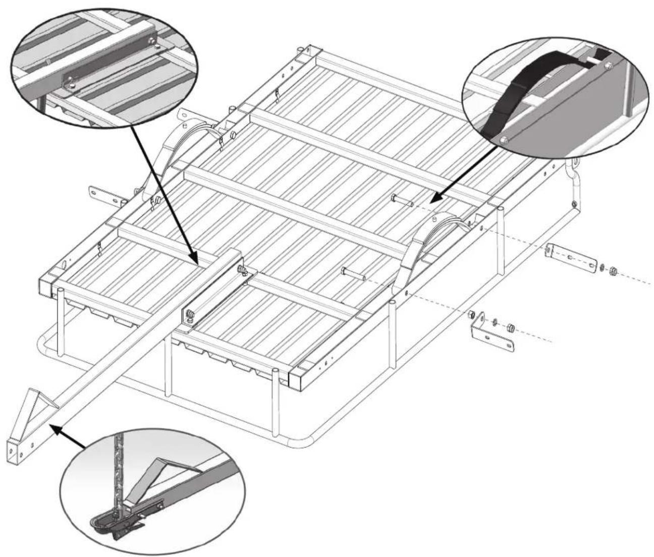 DK2 MMT4X6OG - STEP 3: FENDER BRACKETS & DRAW BAR - 1