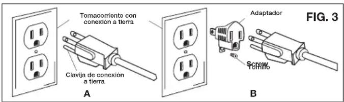 DEWALT DXCM009-0369 - Instrucciones para la conexión a tierra - 1