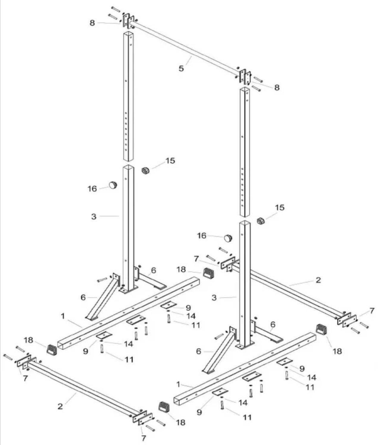 Vevor ssshkytxs-d - Step 3: Assemble all assembled parts according to the drawings - 1