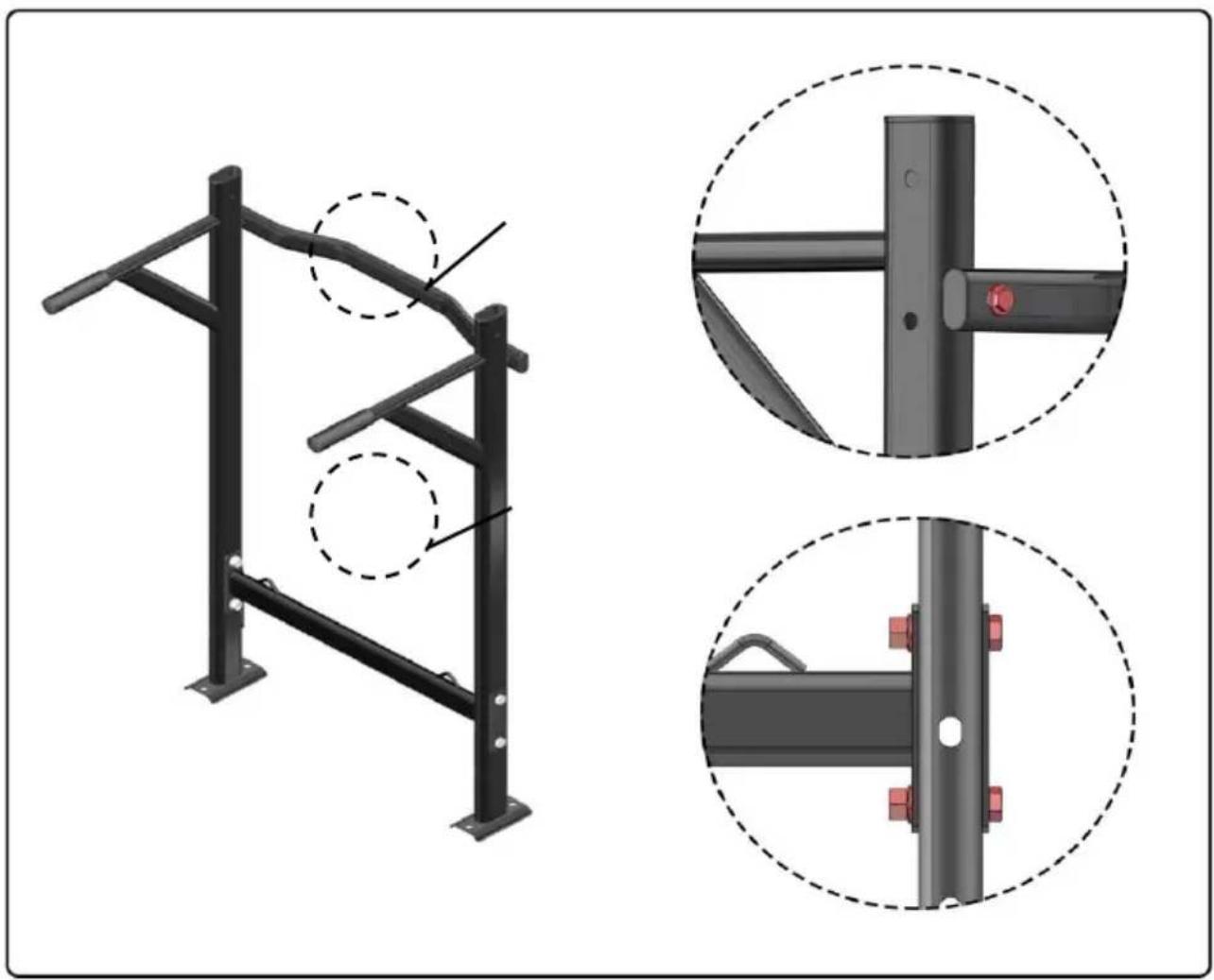 Vevor ssshkytxs-e - (Assemble the parts and accessories as shown) - 2