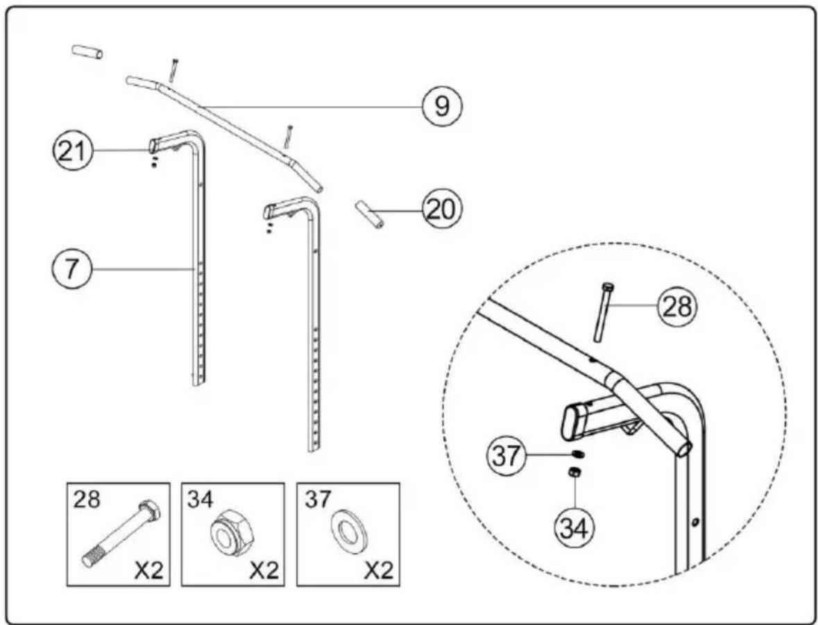 Vevor ssshkytxs-g - Step3 : Install top part - 1