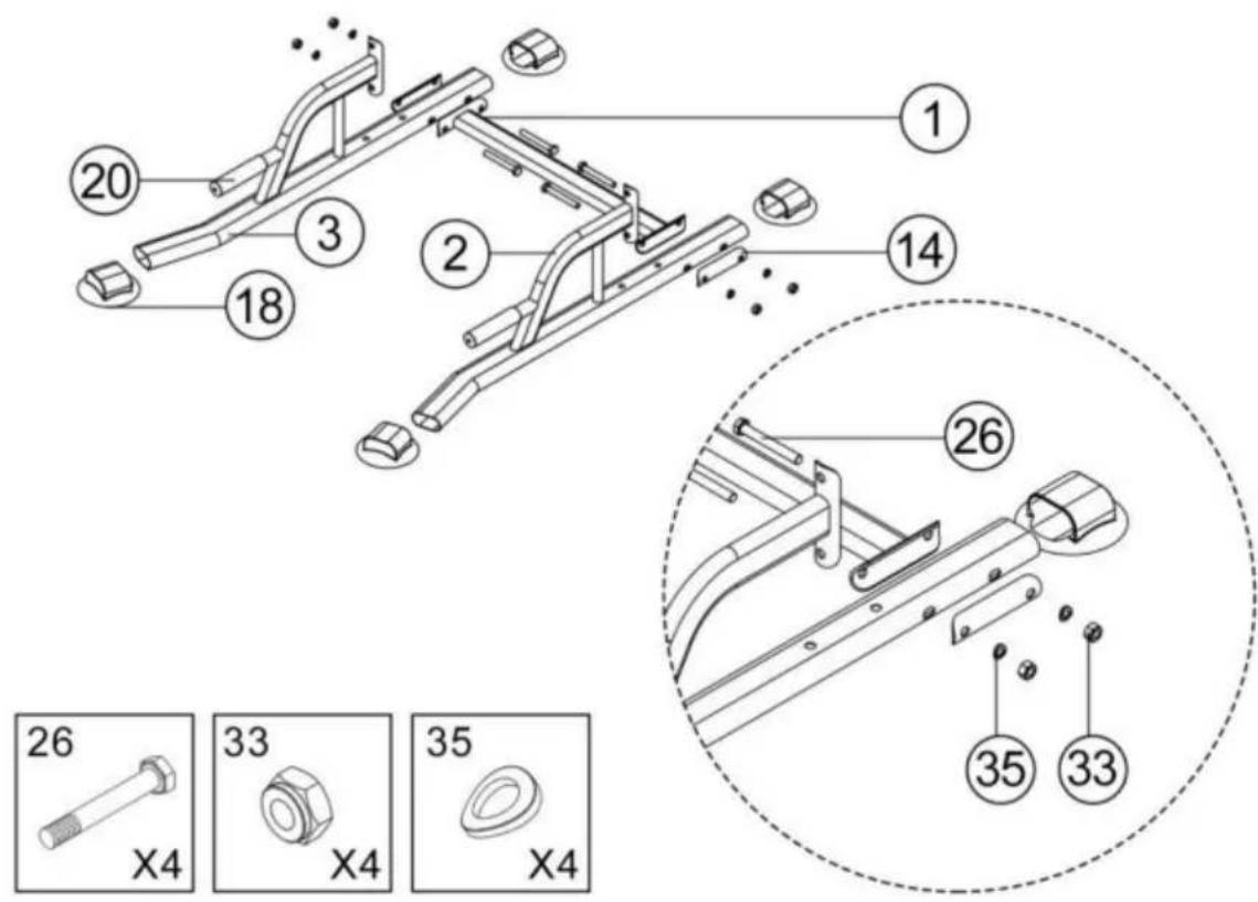 Vevor ssshkytxs-g - Steg 1: Installera basdelen - 1