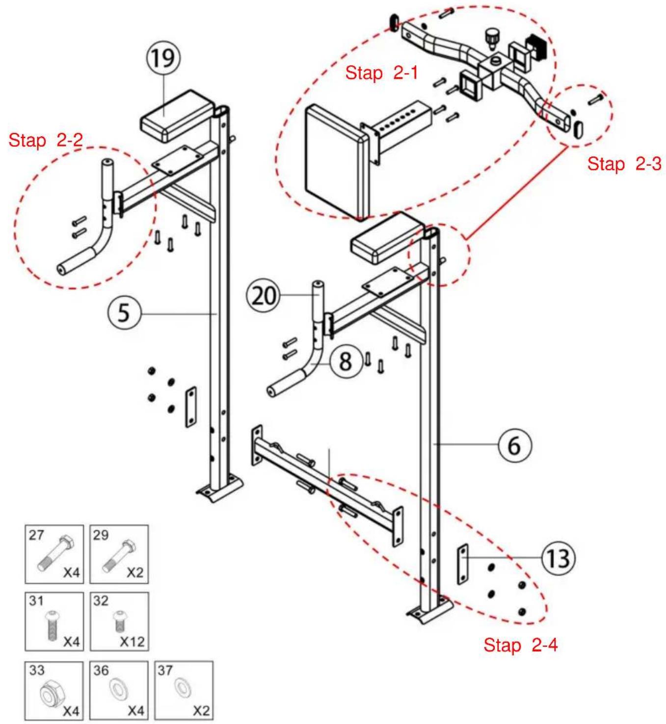Vevor ssshkytxs-g - Stap 1: Installeer het basisdeel - 2