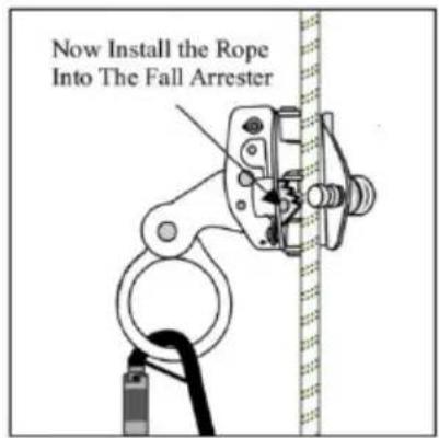 Vevor ROPE-Z-14-150 - Follow these steps to install the Fall Arrester - 4