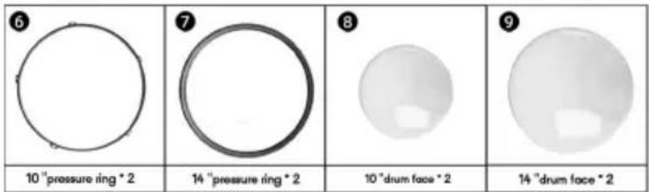 Vevor SH-004 - Parts list - 2