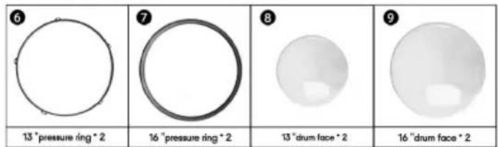 Vevor SH-002 - Parts list - 2