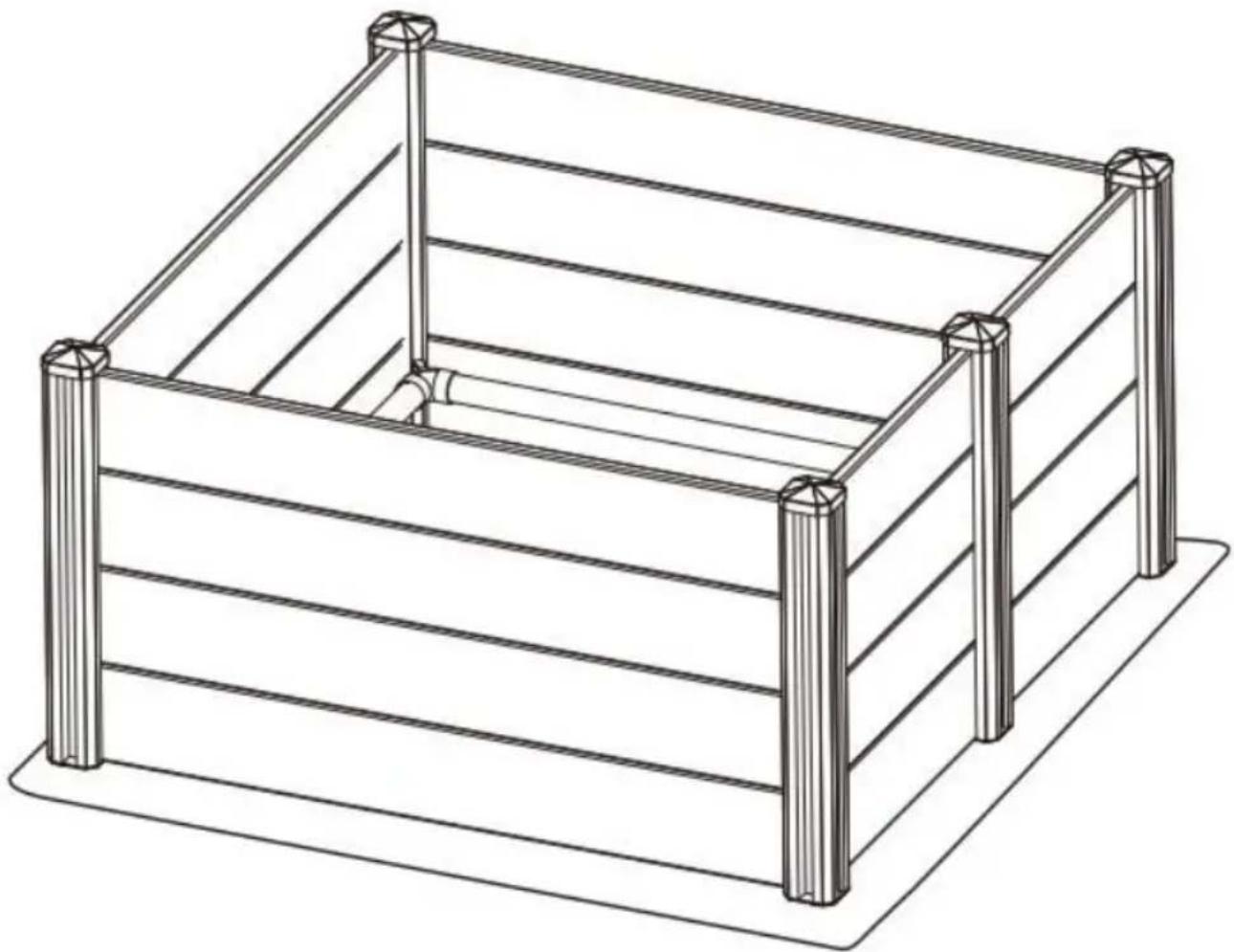 Vevor KH-CW04-G - SCHRITT 1: Installation der Pfosten und Rohre des inneren - 4
