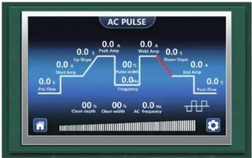 Vevor ACDC TIG-225 - DC TIG, AC TIG, DC PULSE, AC PULSE OPERATION PAGE DESCRIPTION - 2