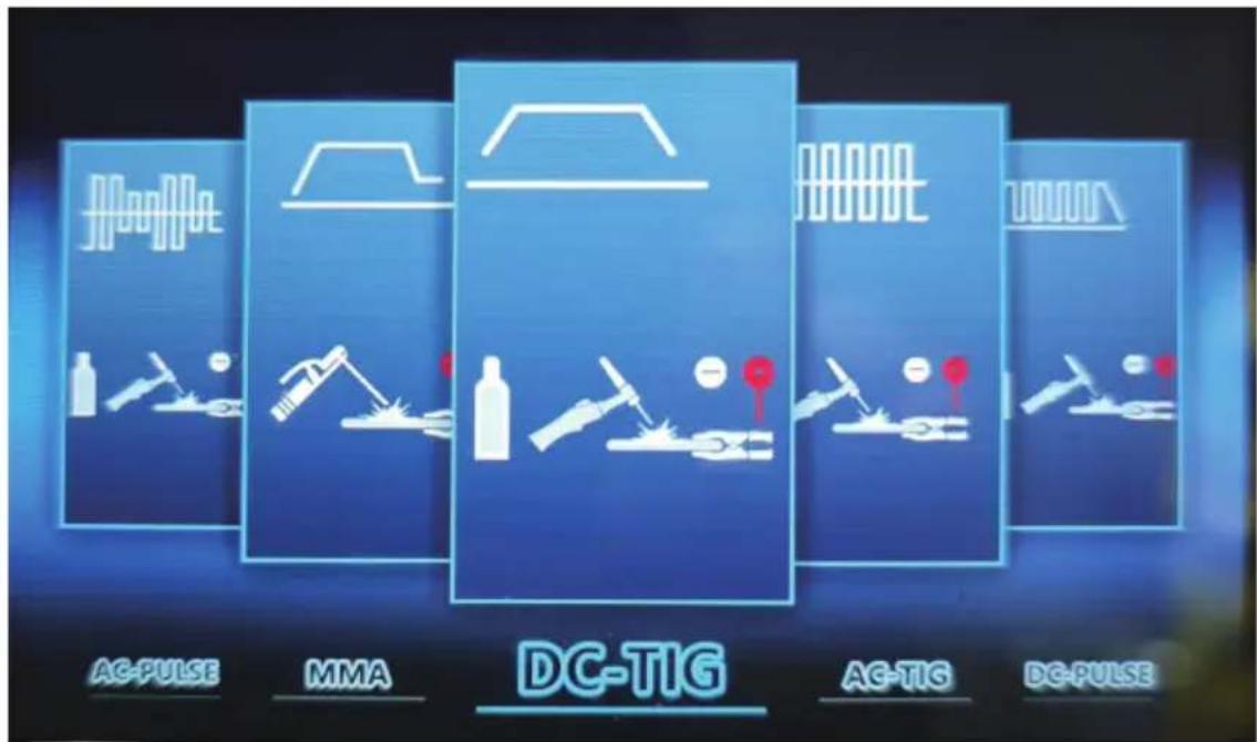 Vevor ACDC TIG-225 - WELDING TYPE SELECTION - 1