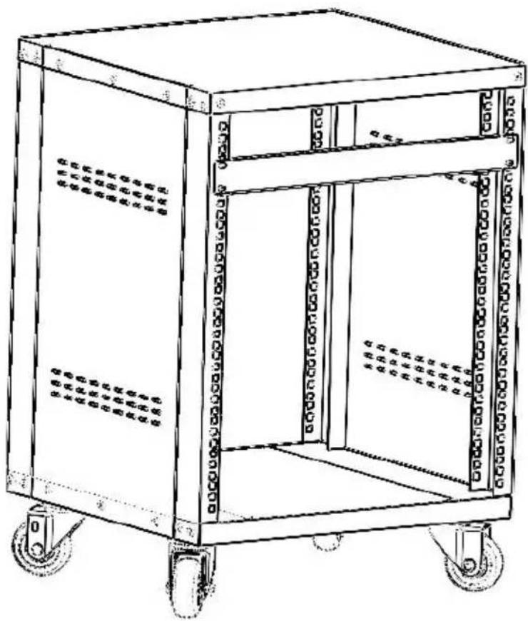 Vevor SPT-605-16 - Rolling Server Rack Cabinet - 1