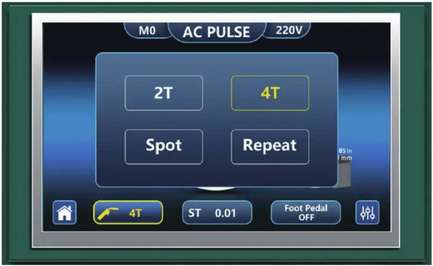 Vevor ACDC TIG-200 - DC TIG, AC TIG, DC PULSE, AC PULSE OPERATION PAGE DESCRIPTION - 1