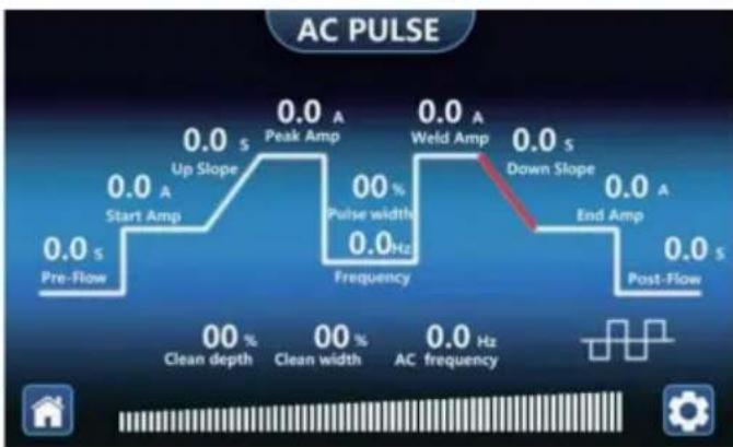 Vevor ACDC TIG-200 - OPIS STRONY DZIAŁANIA DCTIG,ACTIG,DC PULSE,AC PULSESEO - 6