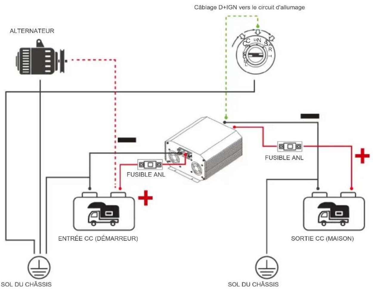 Vevor SDC-60A - Câblage et fusibles - 3
