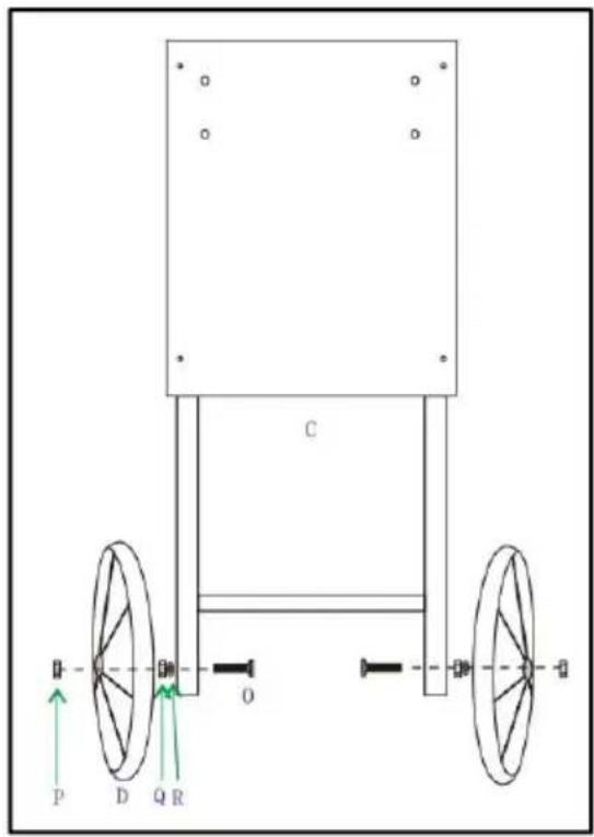 Vevor NP08001SEC - POPCORN CART ASSEMBLY - 1