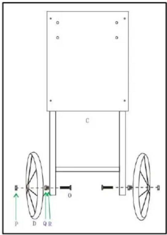 Vevor NP08001SEC - POPCORN CART ASSEMBLY - 1