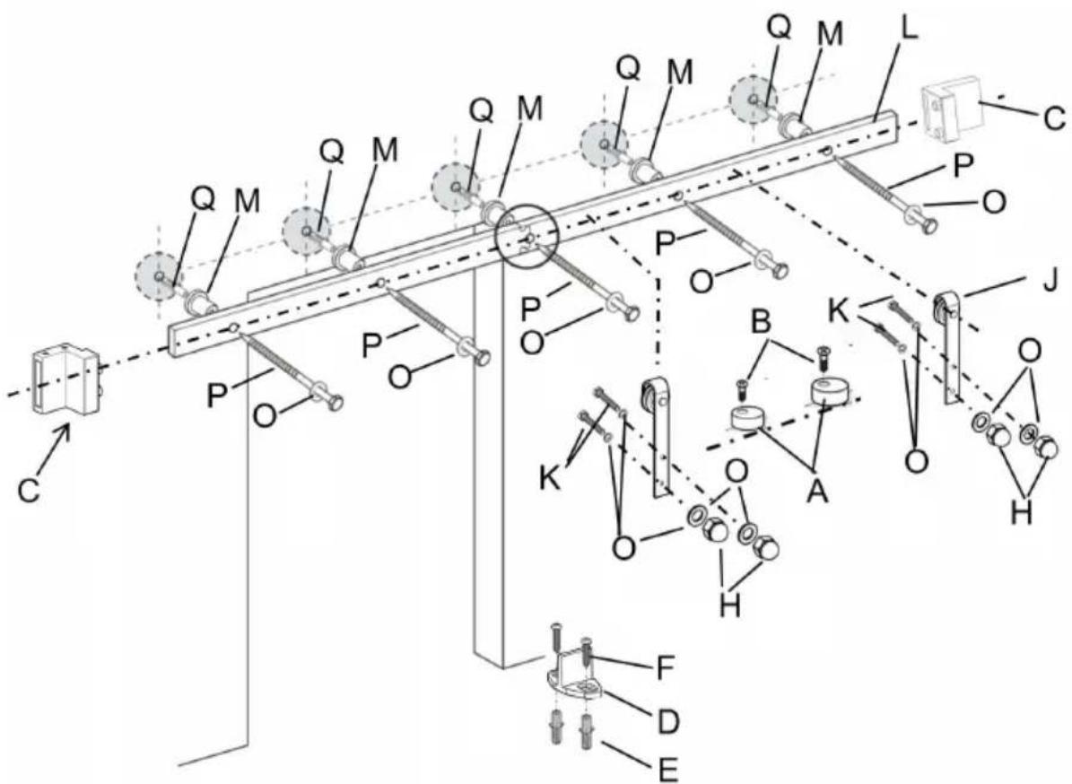 Vevor 10FT-3D-7K-J - Decomposition Diagram Of Model 6ft-2d-5k-h - 1