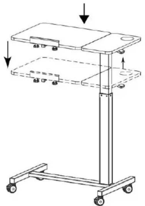 Vevor GT-SR65-B7 - Desktop lifting operation mode: - 2