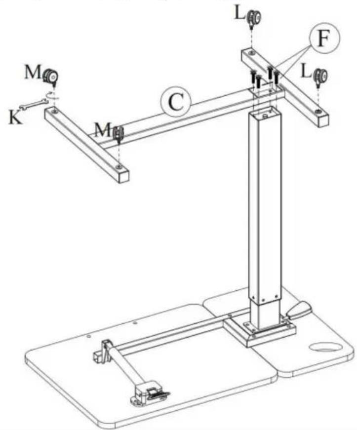 Vevor GT-SR65-B7 - MONTERINGSTEG - 2