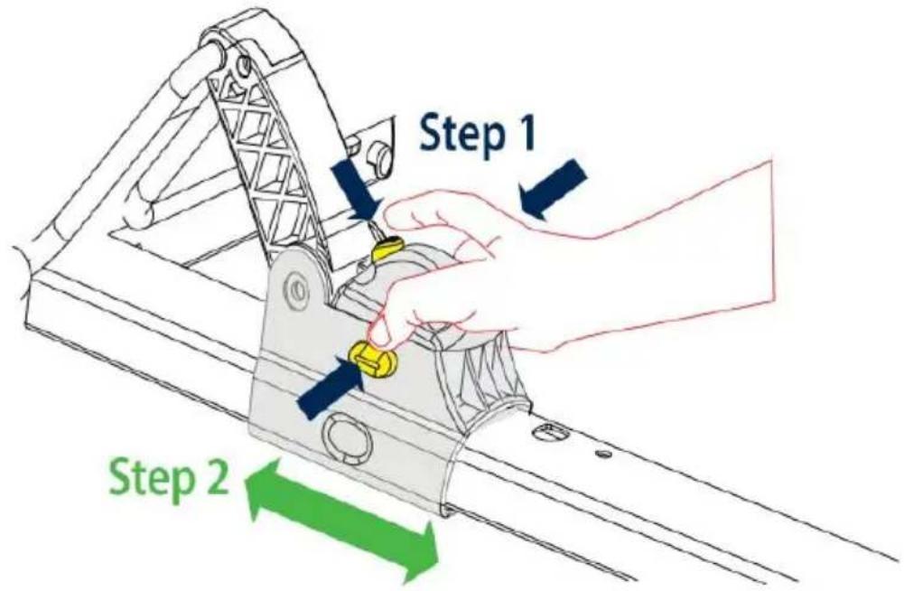 Vevor BR10-A - Adjust the seat height. Two height position - 1