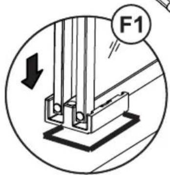 Vevor CNH-DE-S722 - 4A Suggested Option A: Secure guide block with 3M tape. - 7